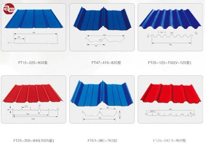 Färben Sie überzogenes warm gewalztes gewölbtes galvanisiertes Stahlblech für die Überdachung von 762mm Breite